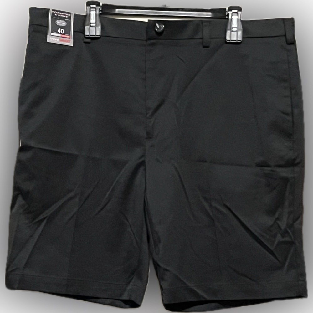 Roundtree & Yorke Travel Smart Men's Shorts Black Size 40 NWT